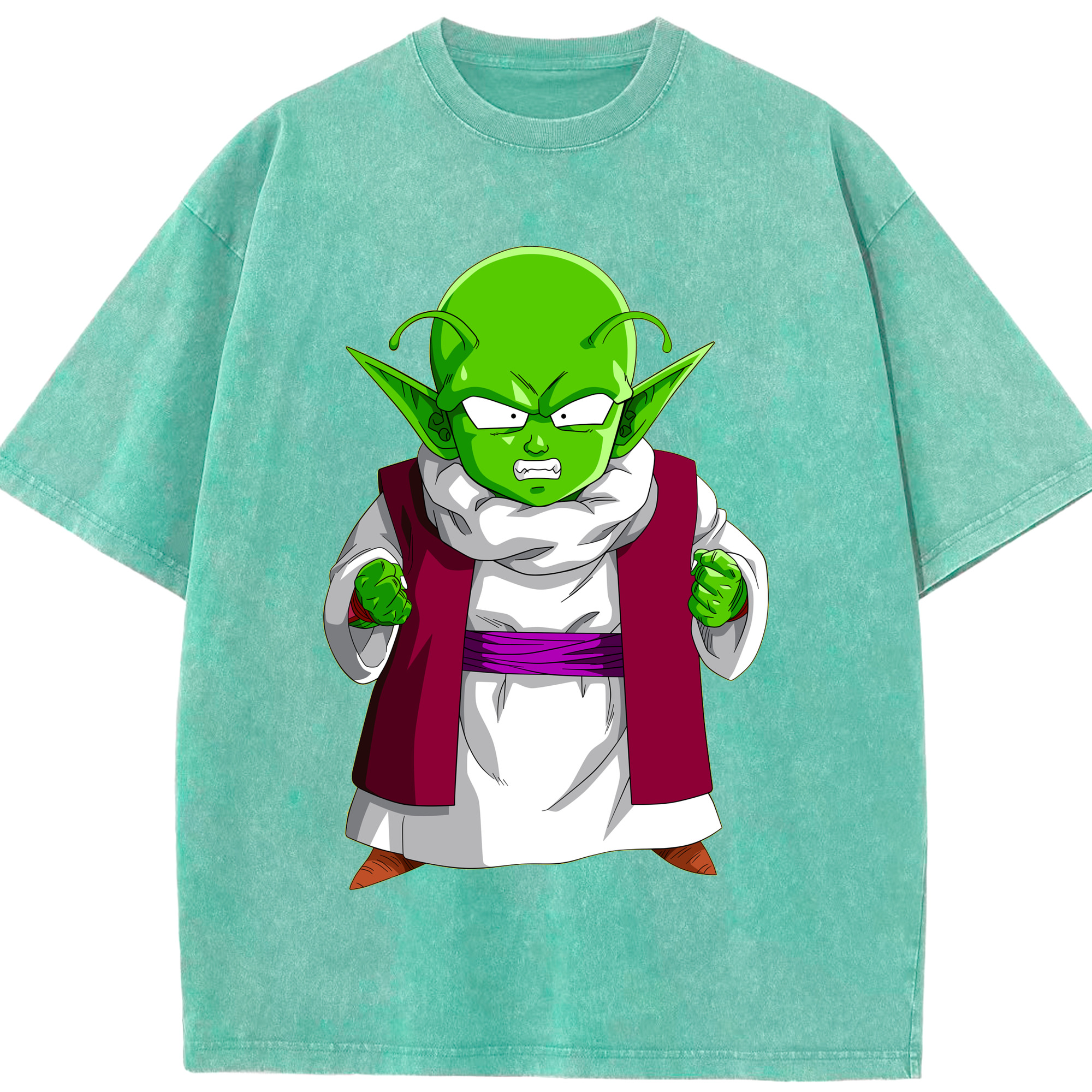 （画像用） ドラゴンボール ピッコロ DRAGON BALL Piccolo 綿100% ヴィンテージ風 半袖Tシャツ（フロントプリント）
